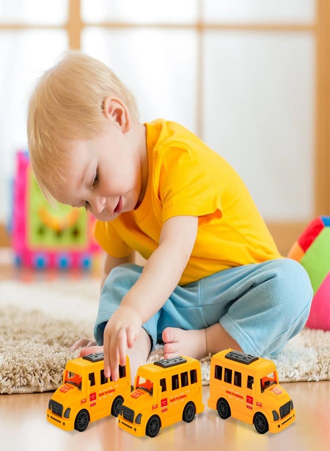 LSLYHTC 6Pcs School Bus Toys Bulk, Plastic Mini School Bus for Toddlers, Small Yellow Buses Toy Party Favors for Birthday Party Supplies and Presents - Image 4